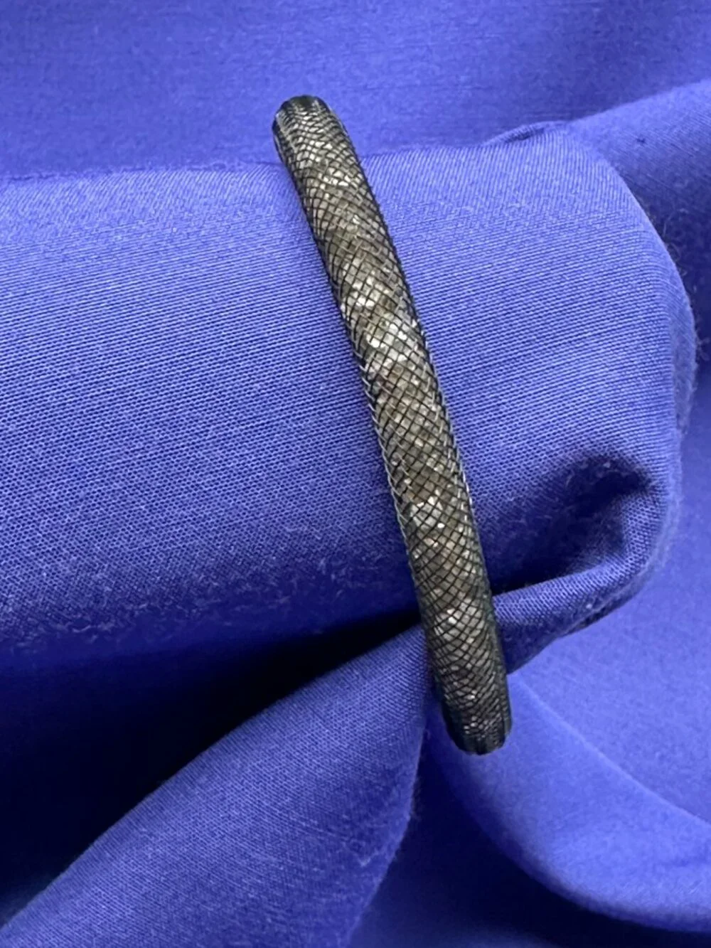 Swarovski Stardust Black Crystal Mesh Bracelet